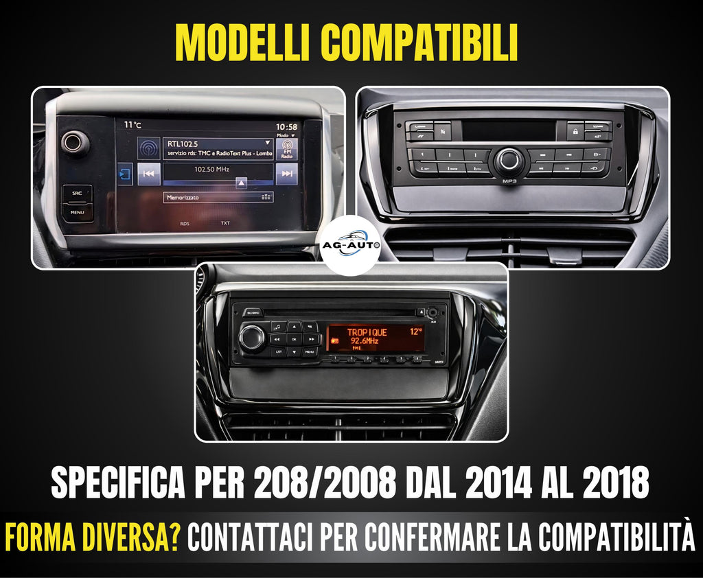 Hikity 2+64GB Android 15 Autoradio per Peugeot 208/2008 2012-2018 Radio Senza Fili Carplay Android Auto Bluetooth 10,1 Schermo Auto Radio con Telecamera GPS HiFi WiFi FM RDS Hikity 2+64GB Android 15 Autoradio per Peugeot 208/2008 2012-2018 Radio Senza Fili Carplay Android Auto Bluetooth 10,1 Schermo Auto Radio con Telecamera GPS HiFi WiFi FM RDS